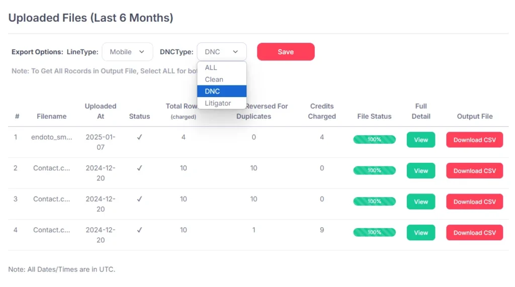Remove High-Risk Numbers