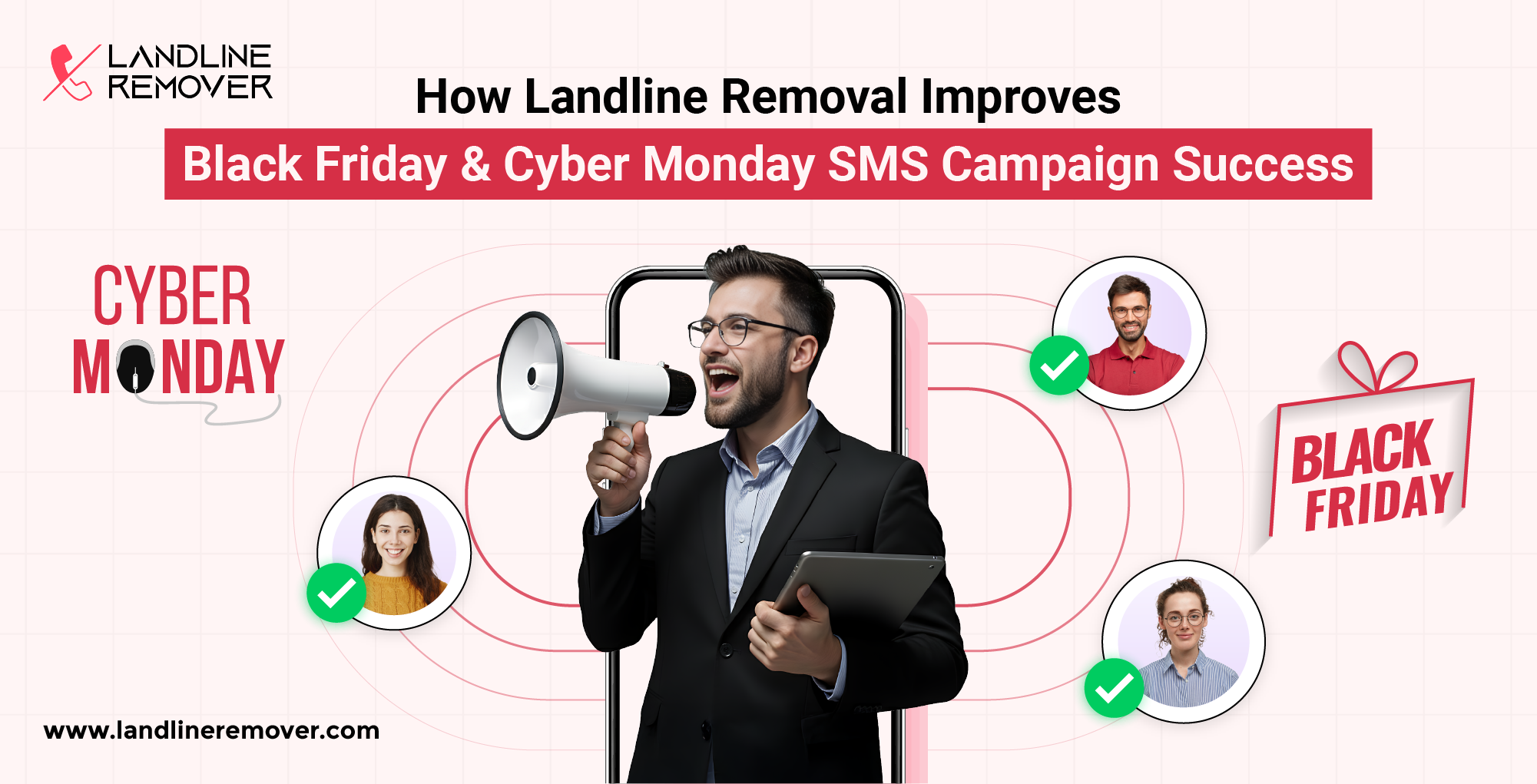 How Landline Removal Improves Black Friday & Cyber Monday SMS Campaign Success